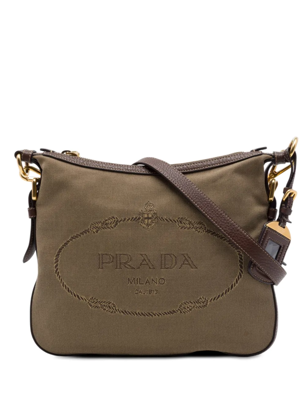 Prada Pre-Owned 2013-2026 Canvas Canapa Logo crossbody bag - Toni neutri