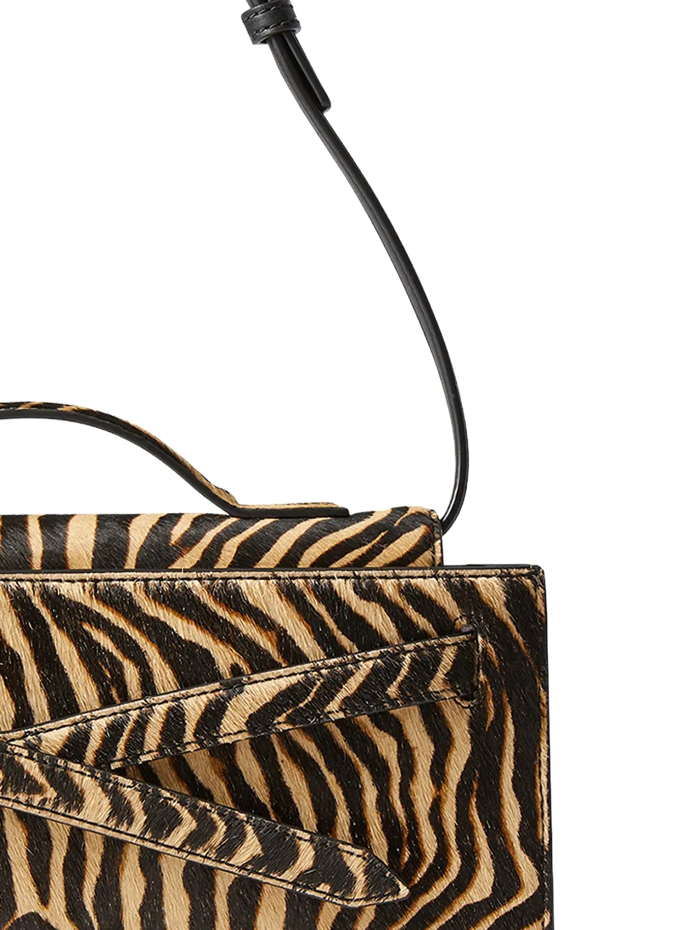 Veronica Beard Dash Zebra-print Calf Hair Shoulder Bag in Neutrals, view 2