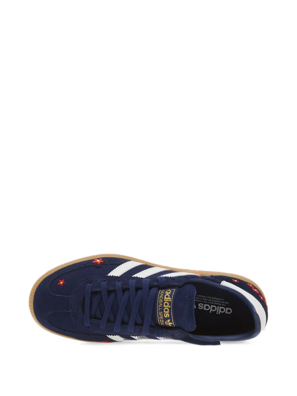 adidas Originals Kids Handball Spezial floral-embroidered sneakers Blauw