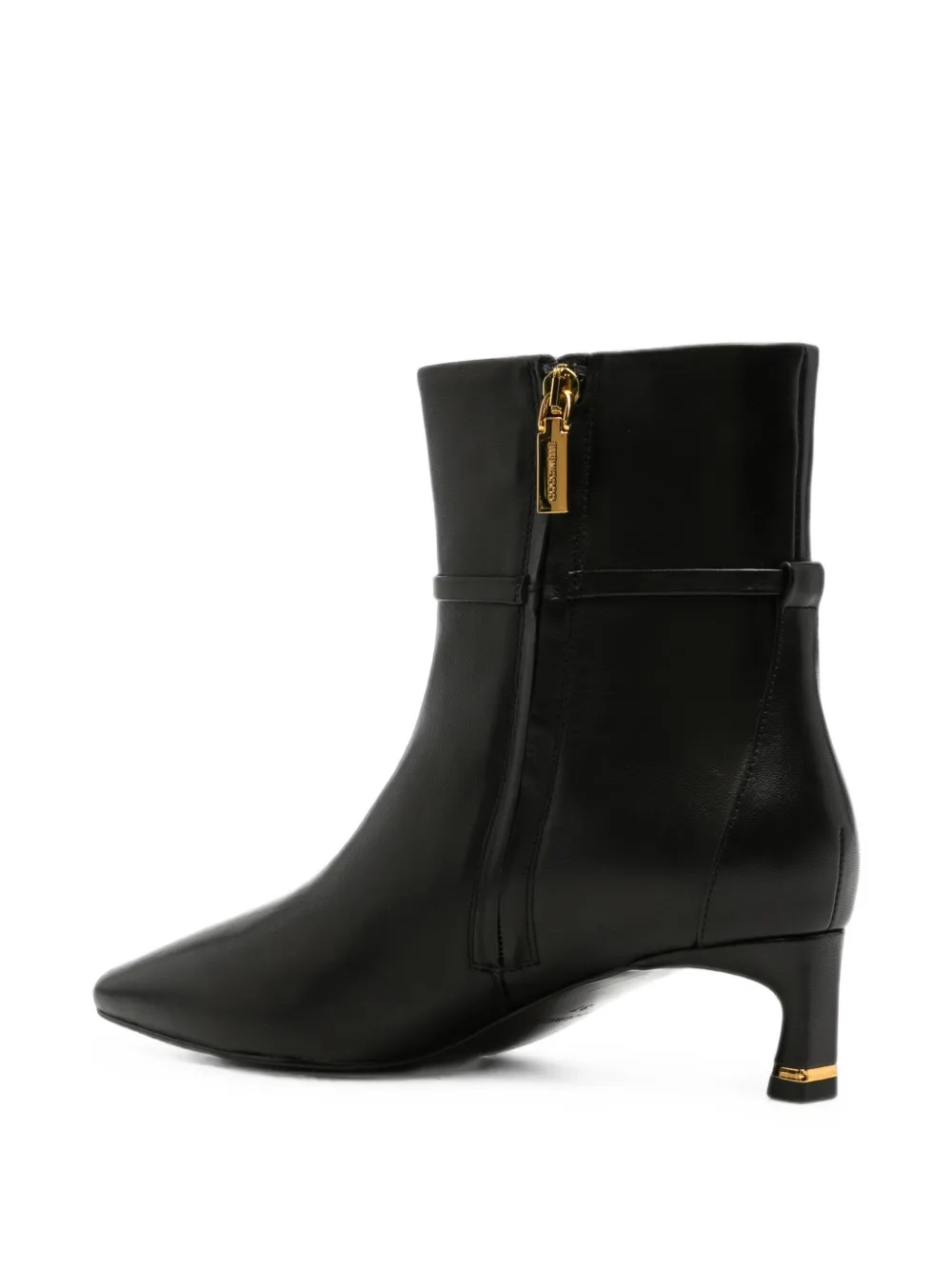 Coccinelle C-Look pointed-toe buckled ankle boots Zwart
