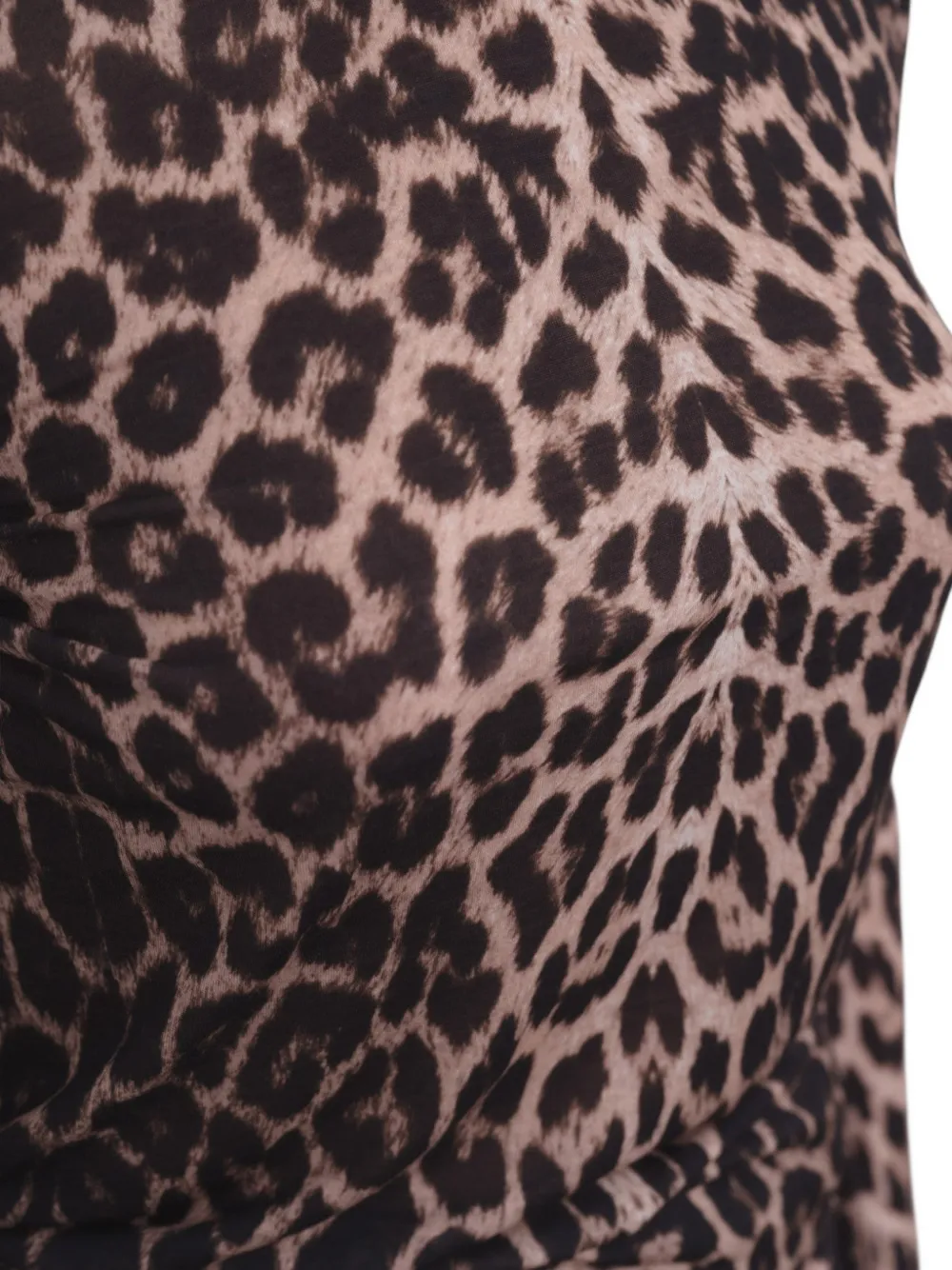 Baserange leopard-print long-sleeve T-shirt Beige