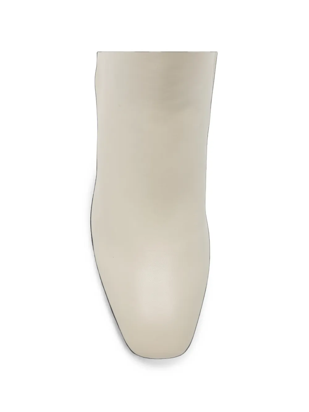 Coccinelle logo-plaque block-heel ankle boots Beige