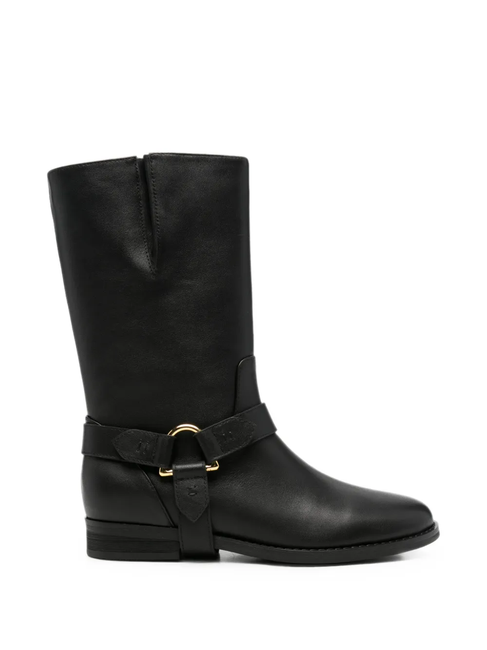 Coccinelle harness leather boots Zwart