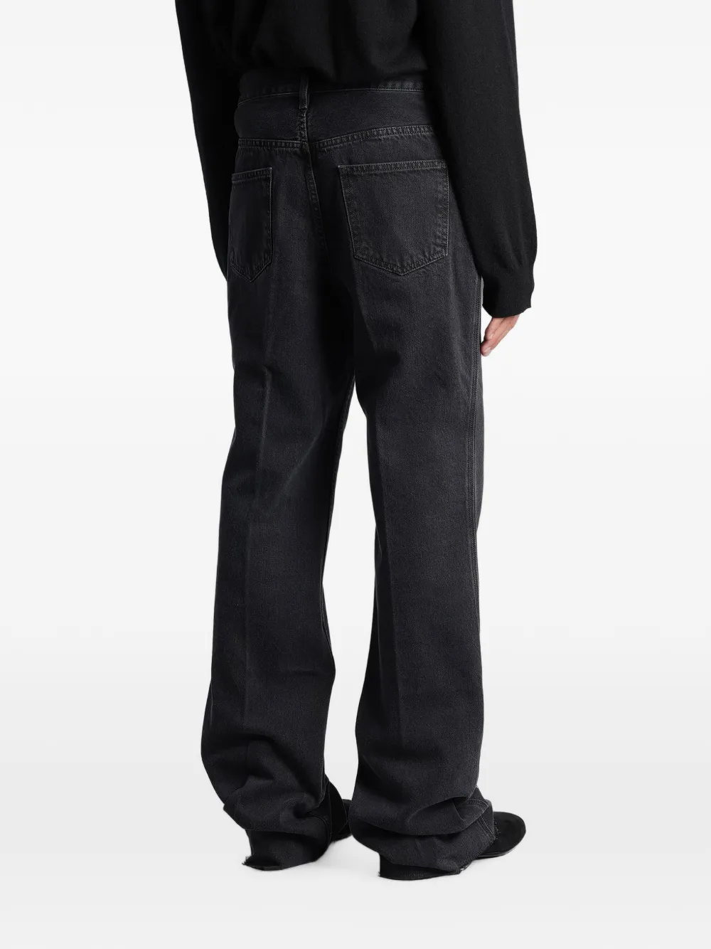 ANIPS Jeans met persplooi Zwart