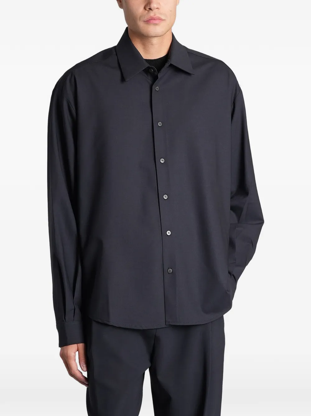 ANIPS long-sleeve button-down shirt - Blue