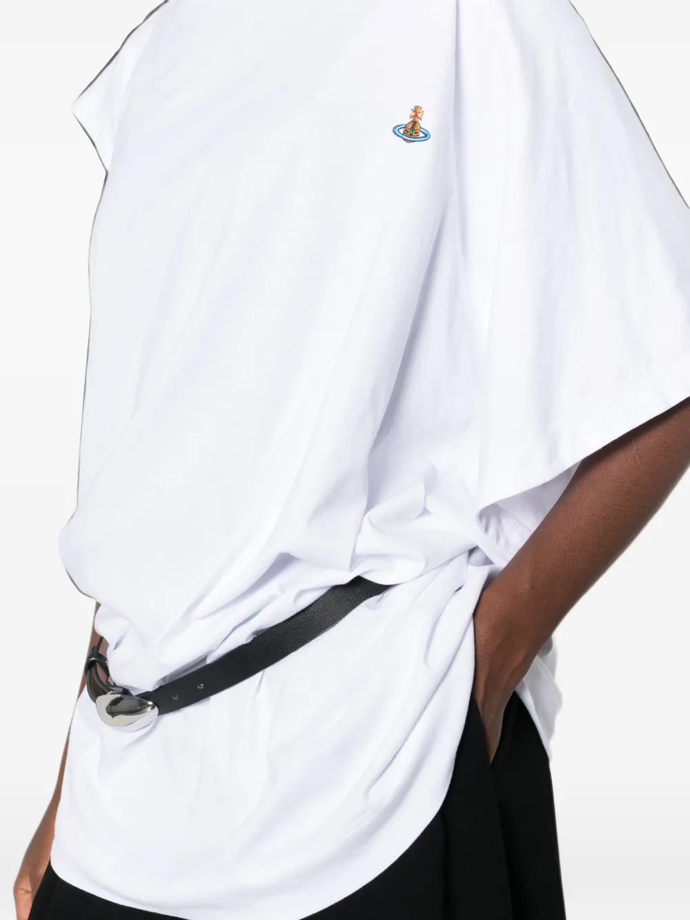 Vivienne Westwood Hebo T-shirt met gedrapeerd detail Wit