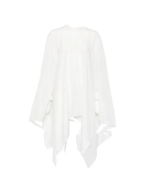 Lanvin asymmetric high-neck blouse