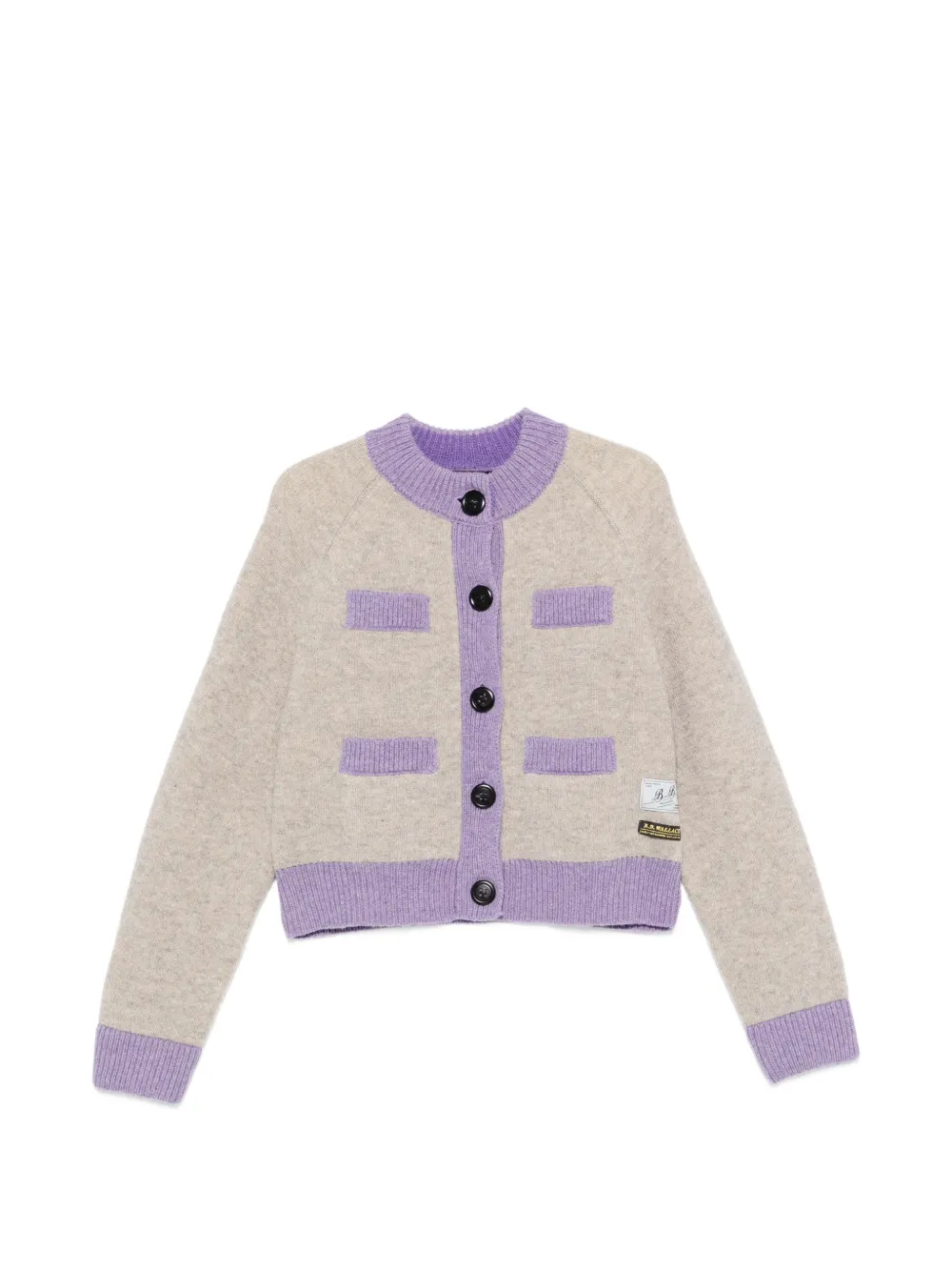B.B. Walace two-tone button-up cardigan