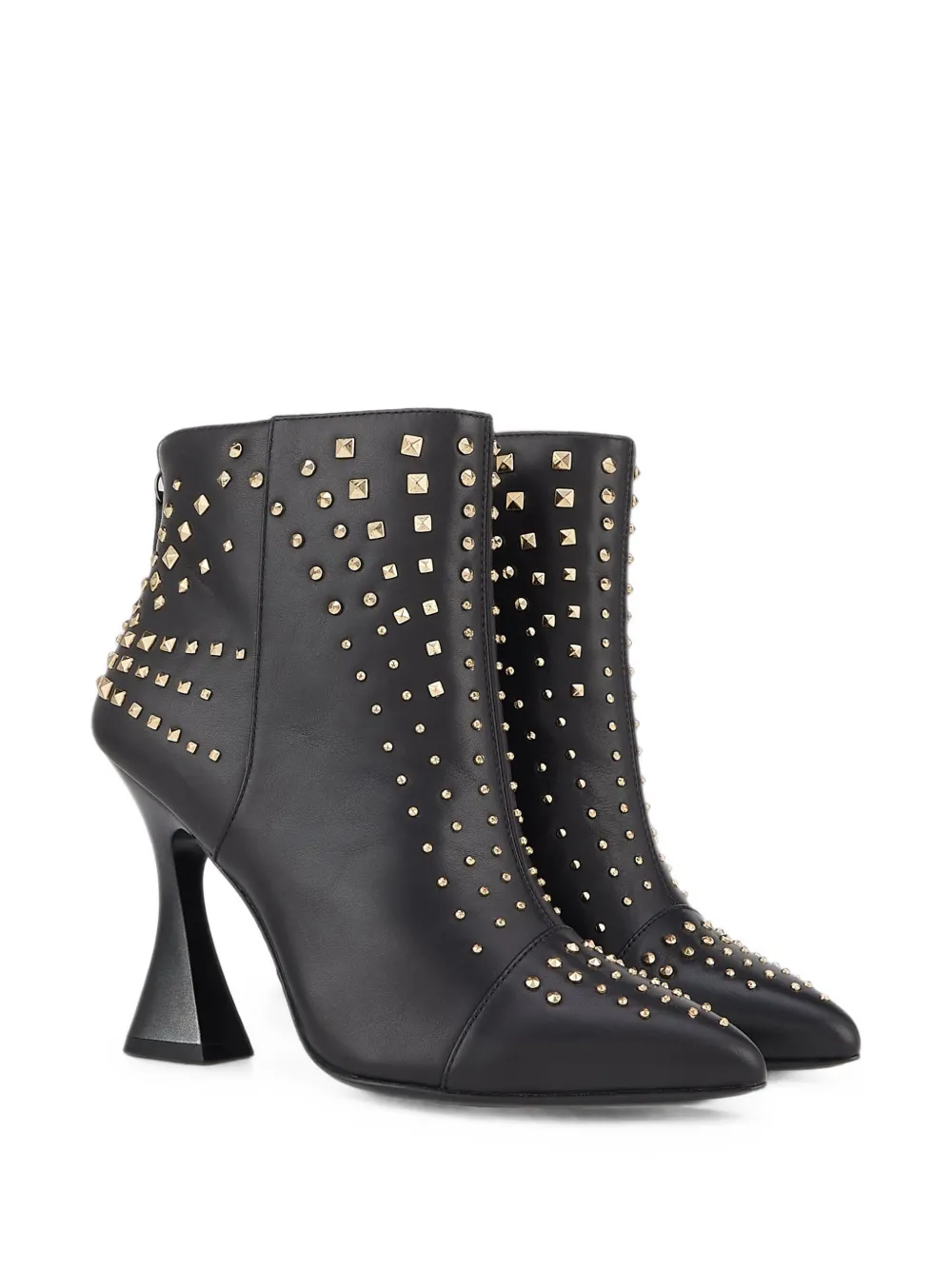 Kat Maconie Samara stud-embellished leather ankle boots Zwart
