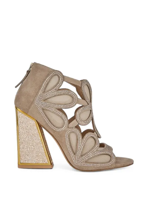 Kat Maconie Nina crystal-embellished cutout sandals