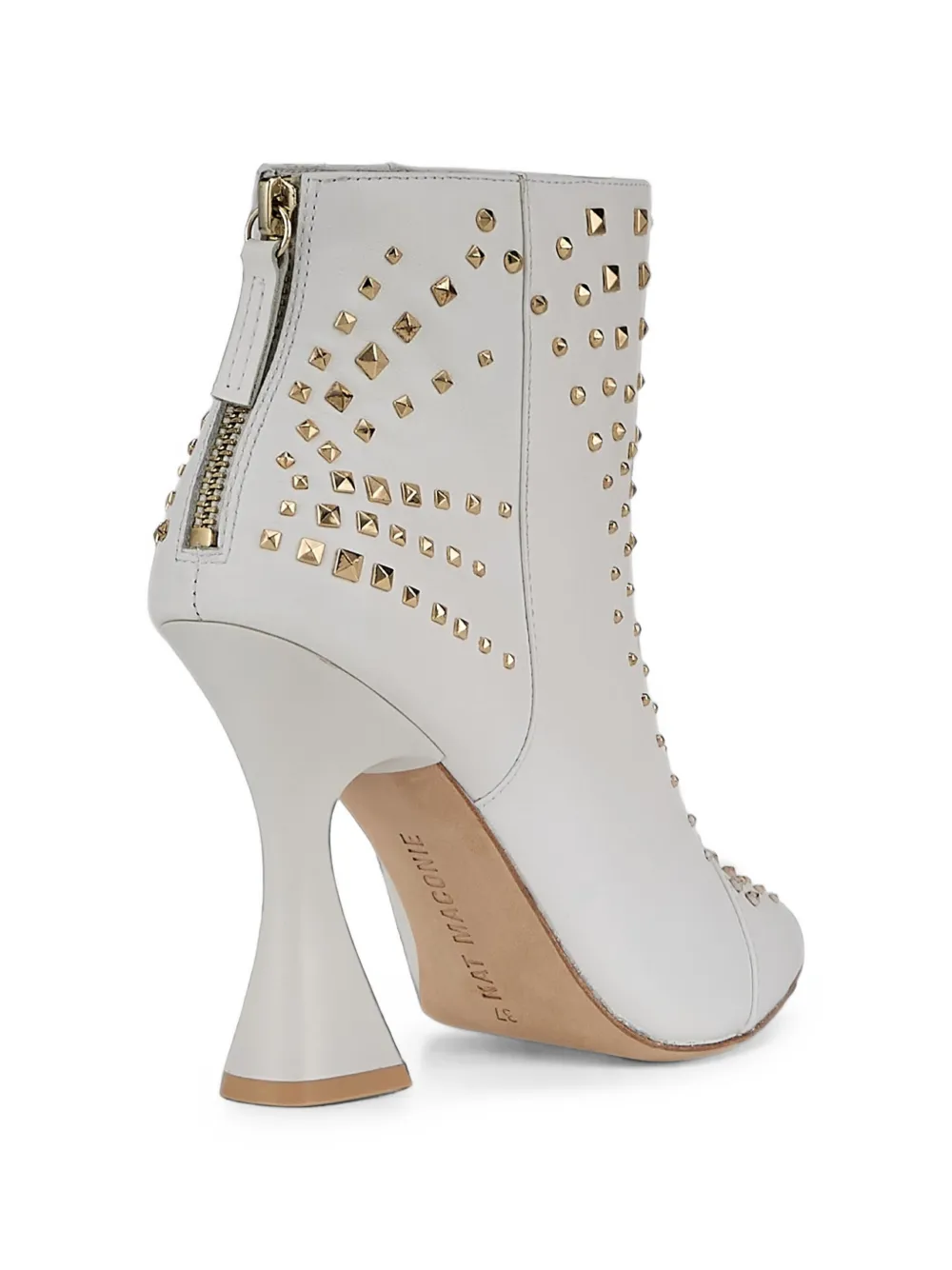 Kat Maconie Samara stud-embellished ankle boots Wit