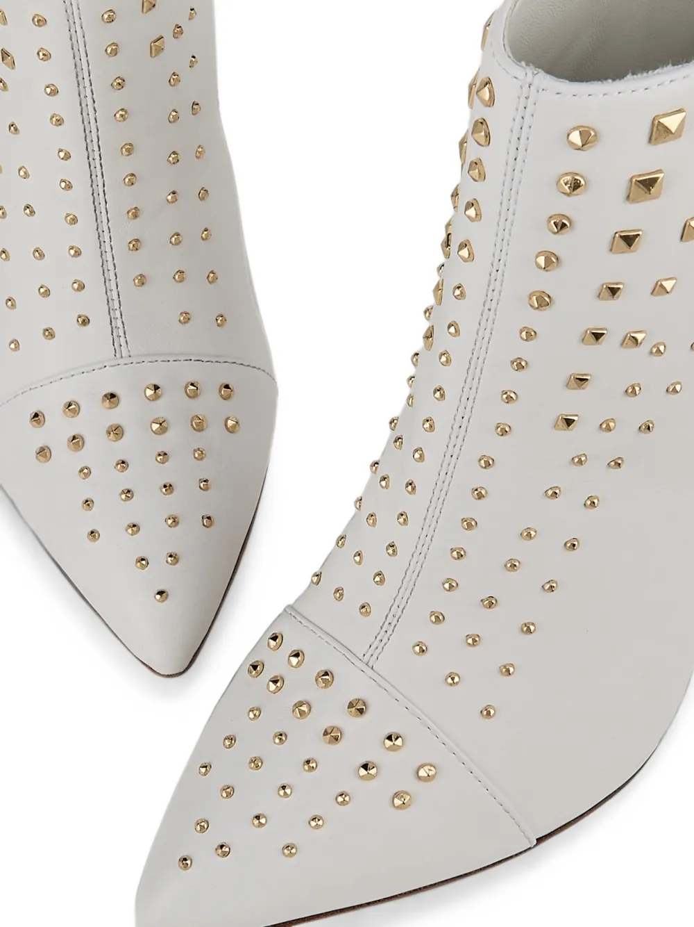 Kat Maconie Samara stud-embellished ankle boots Wit