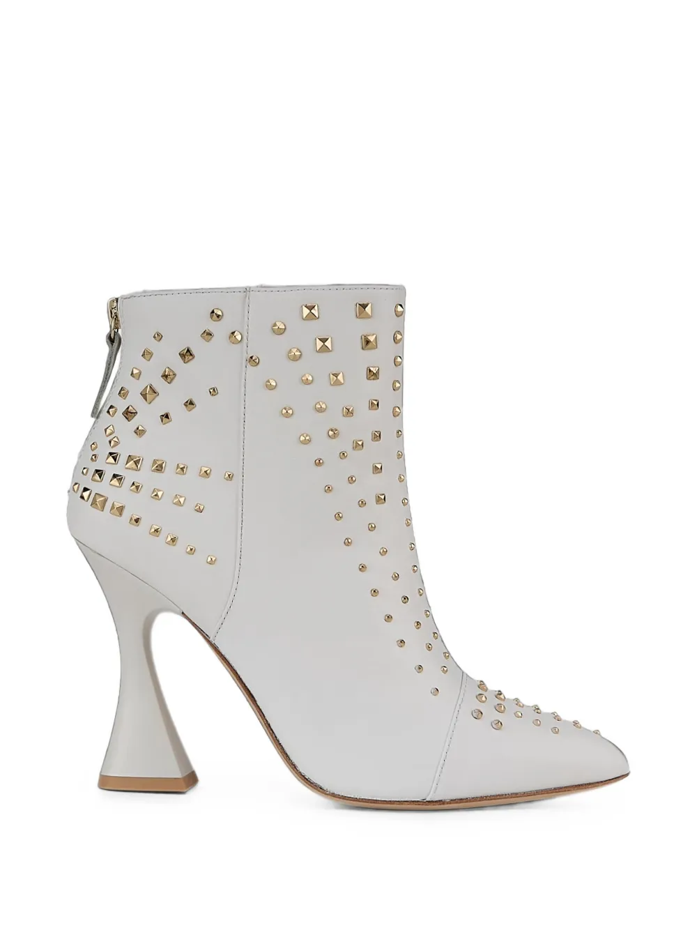 Kat Maconie Samara stud-embellished ankle boots Wit