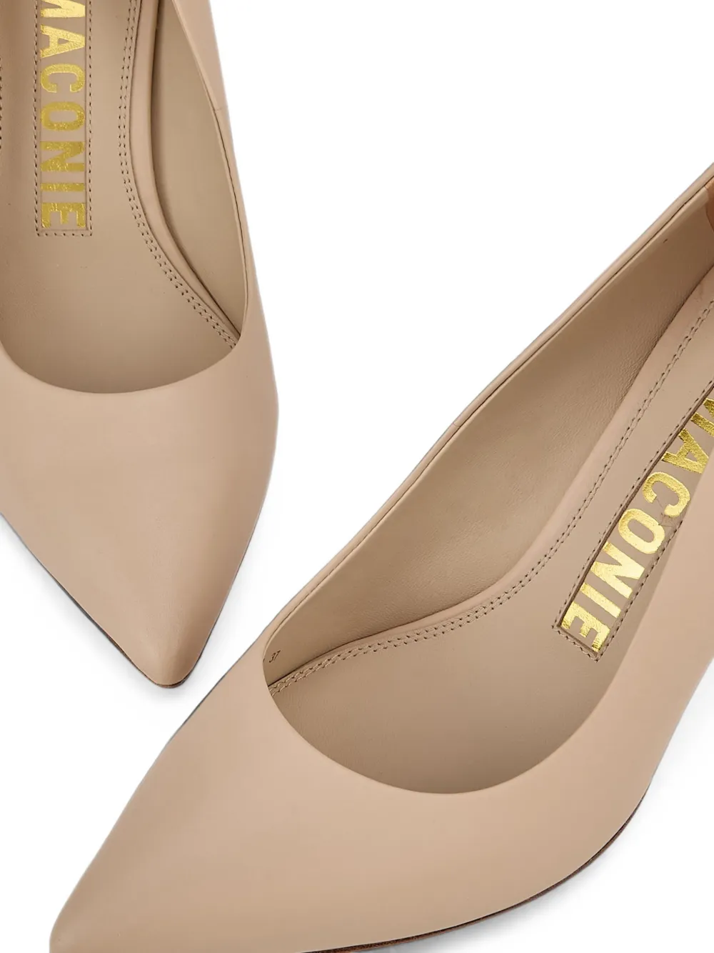 Kat Maconie Masoom crystal-embellished pumps Beige