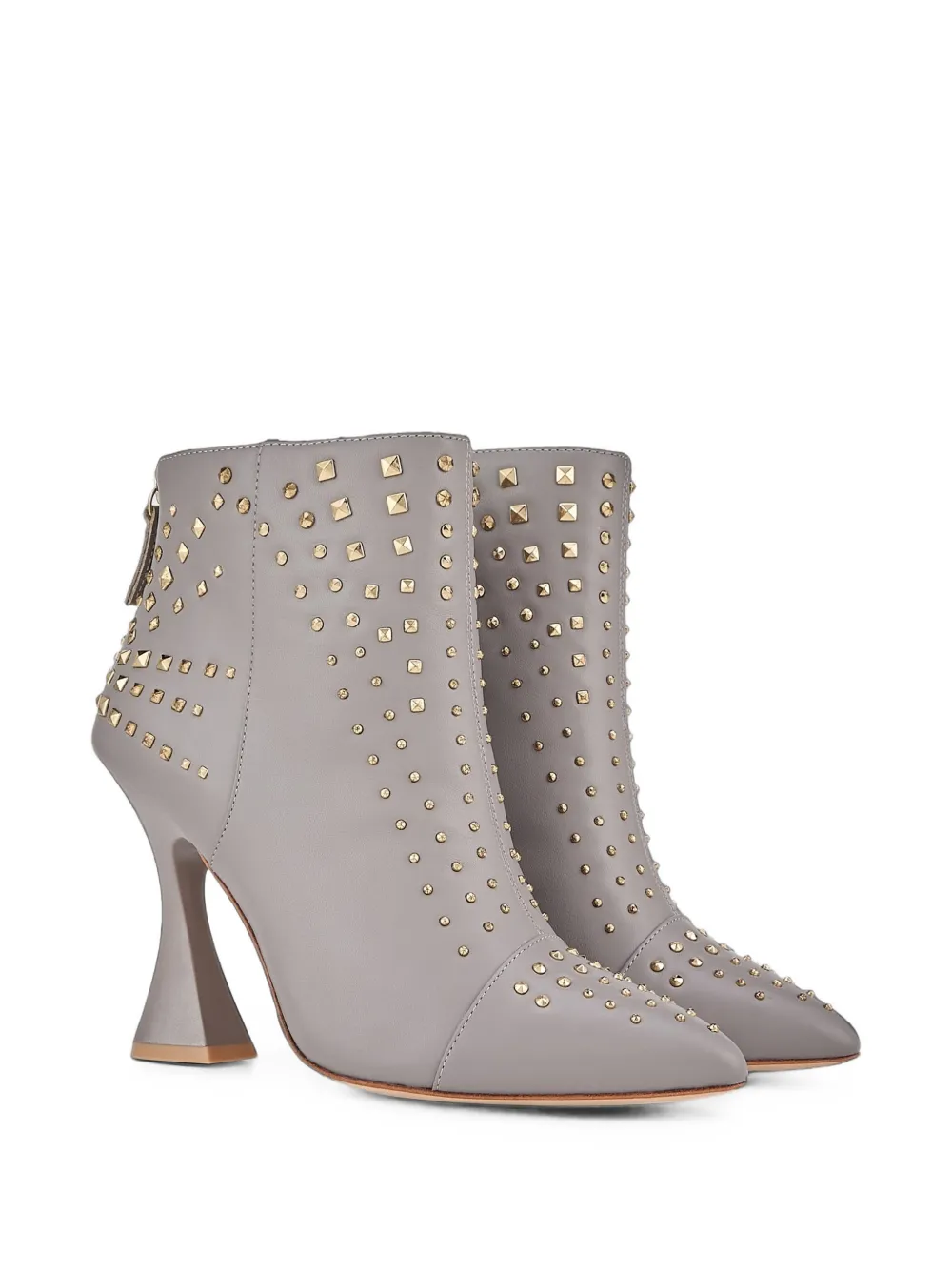 Kat Maconie Samara stud-embellished ankle boots Grijs
