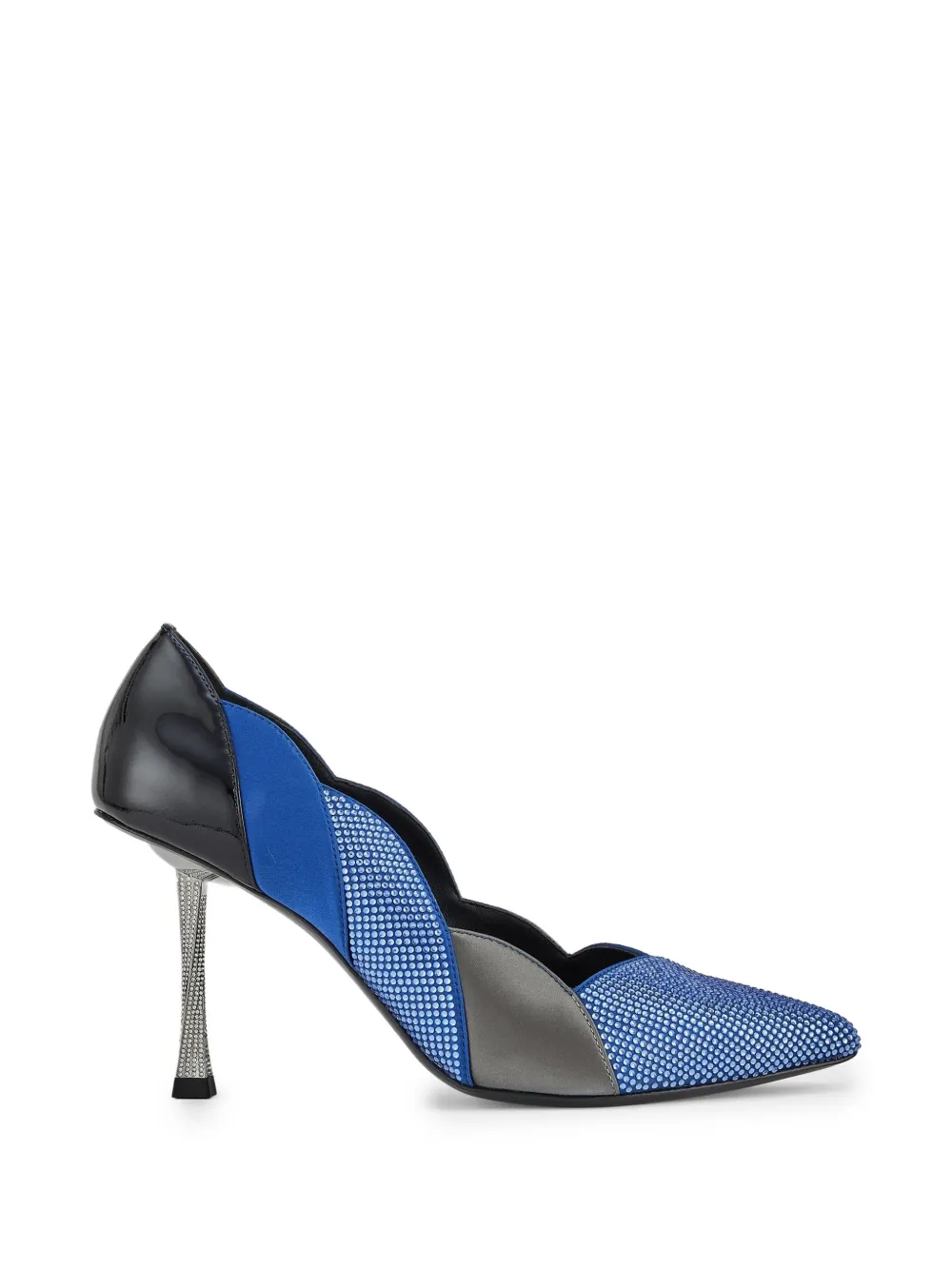 Kat Maconie Divina Crystal-embellished Pumps In Blue