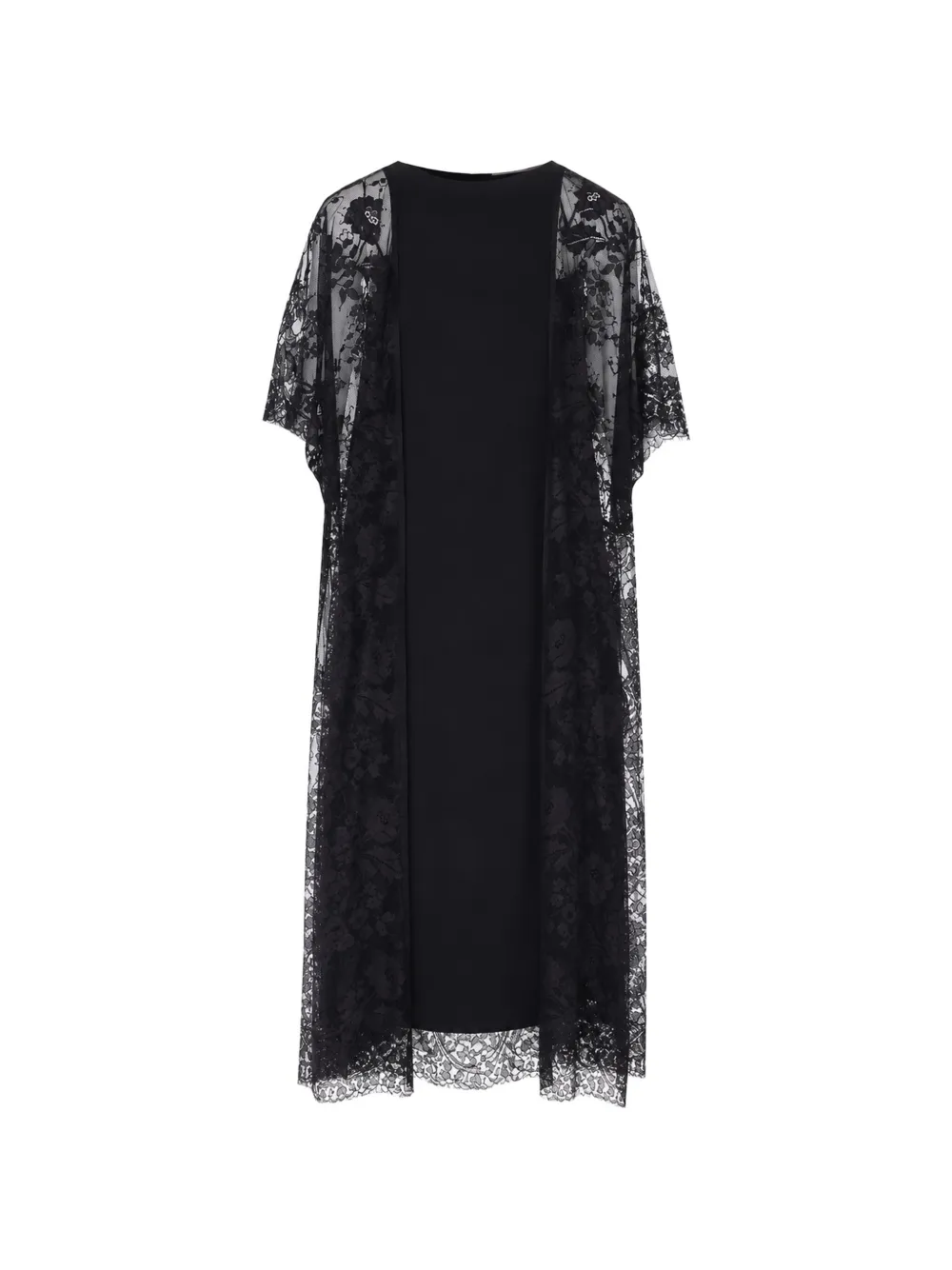 Zimmermann Valiant Lace Tunic Midi Dress In Black