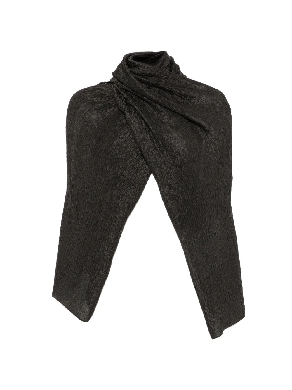 Cortana Anhelo crinkled-finish sleeves - Marrone