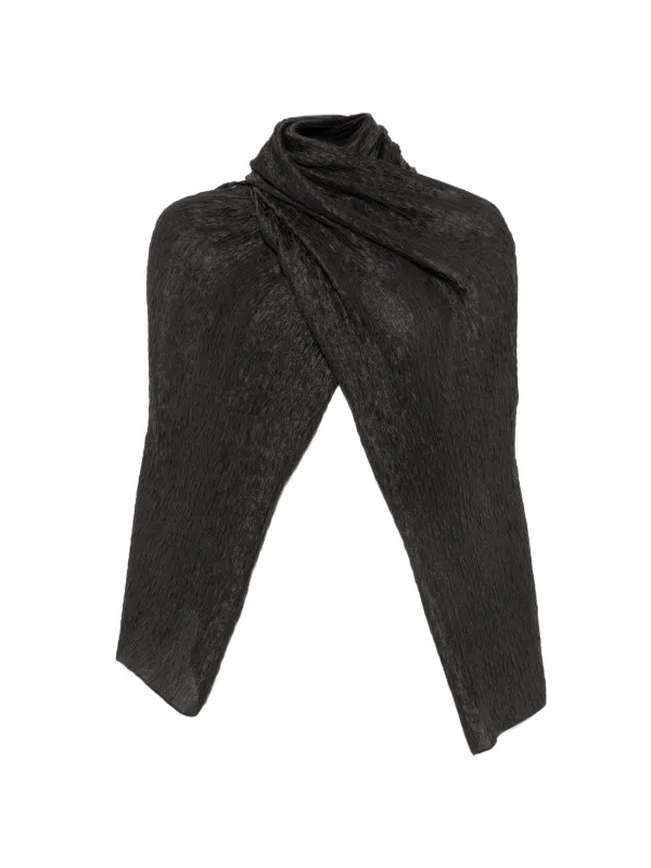 Cortana Anhelo Crinkled-finish Sleeves in Brown