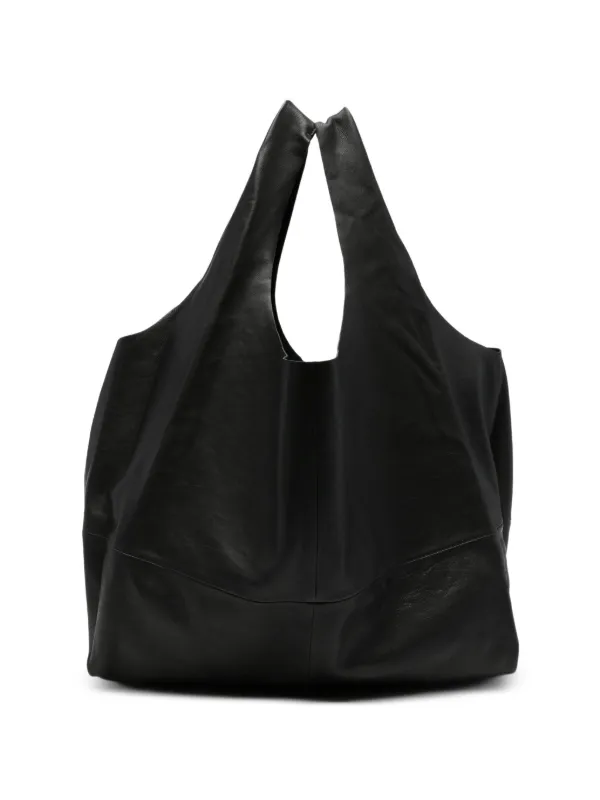 Cortana XL U Slouchy Shopper Tote Bag in Black
