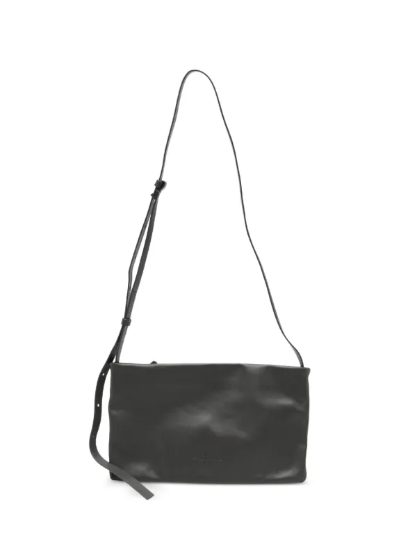 Cortana Small Myla Logo-debossed Crossbody Bag in Grey