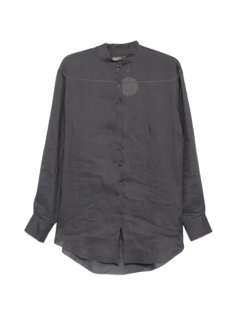 Cortana Raoul mandarin-collar button-up shirt