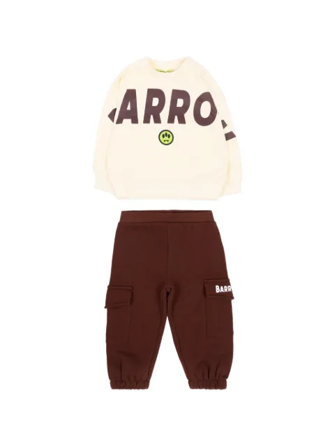 Barrow kids logo-print cargo tracksuit