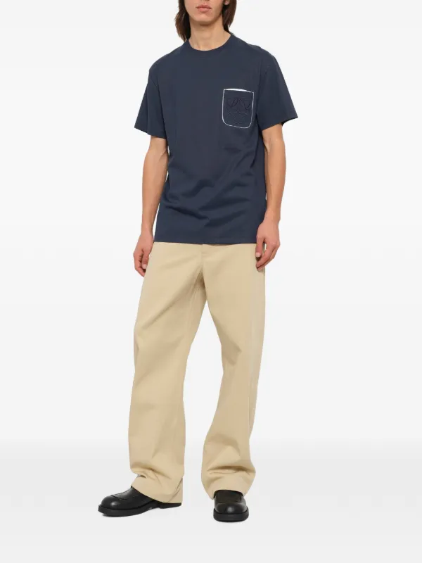 LOEWE Anagram Pocket T-shirt | Blue | FARFETCH