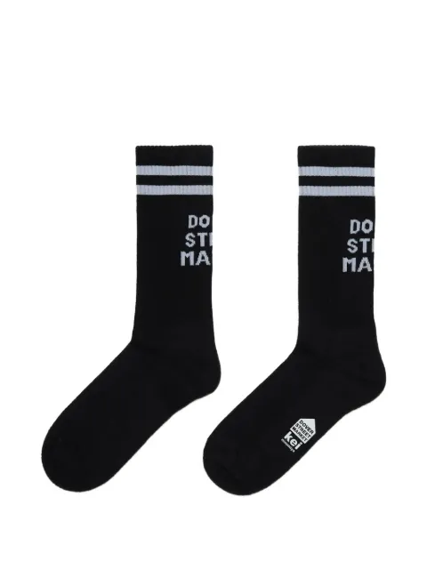 Dover Street Market logo-intarsia striped-trim socks