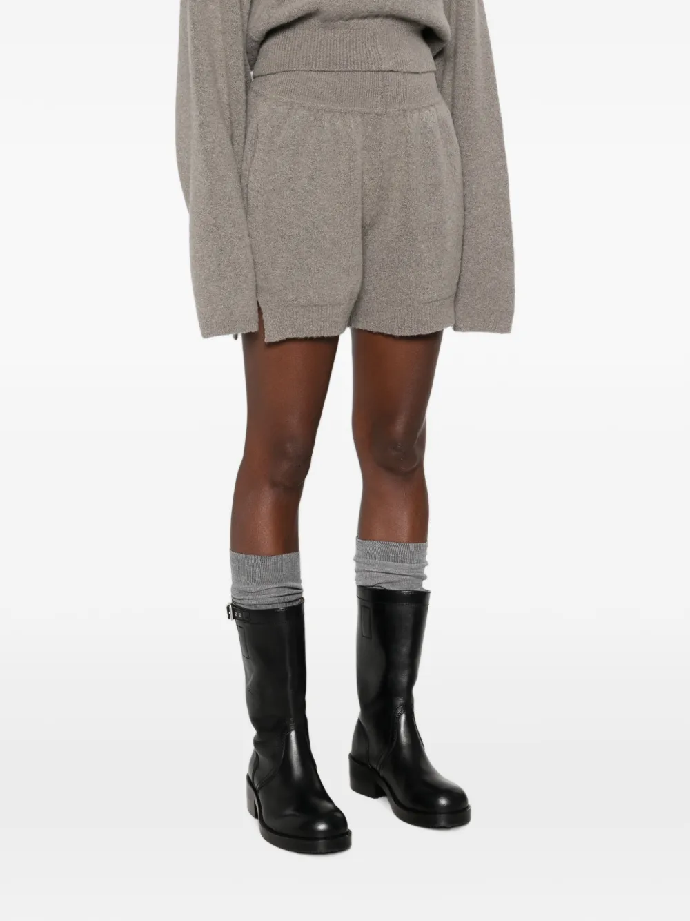 Rick Owens Shorts met zijsplit Grijs
