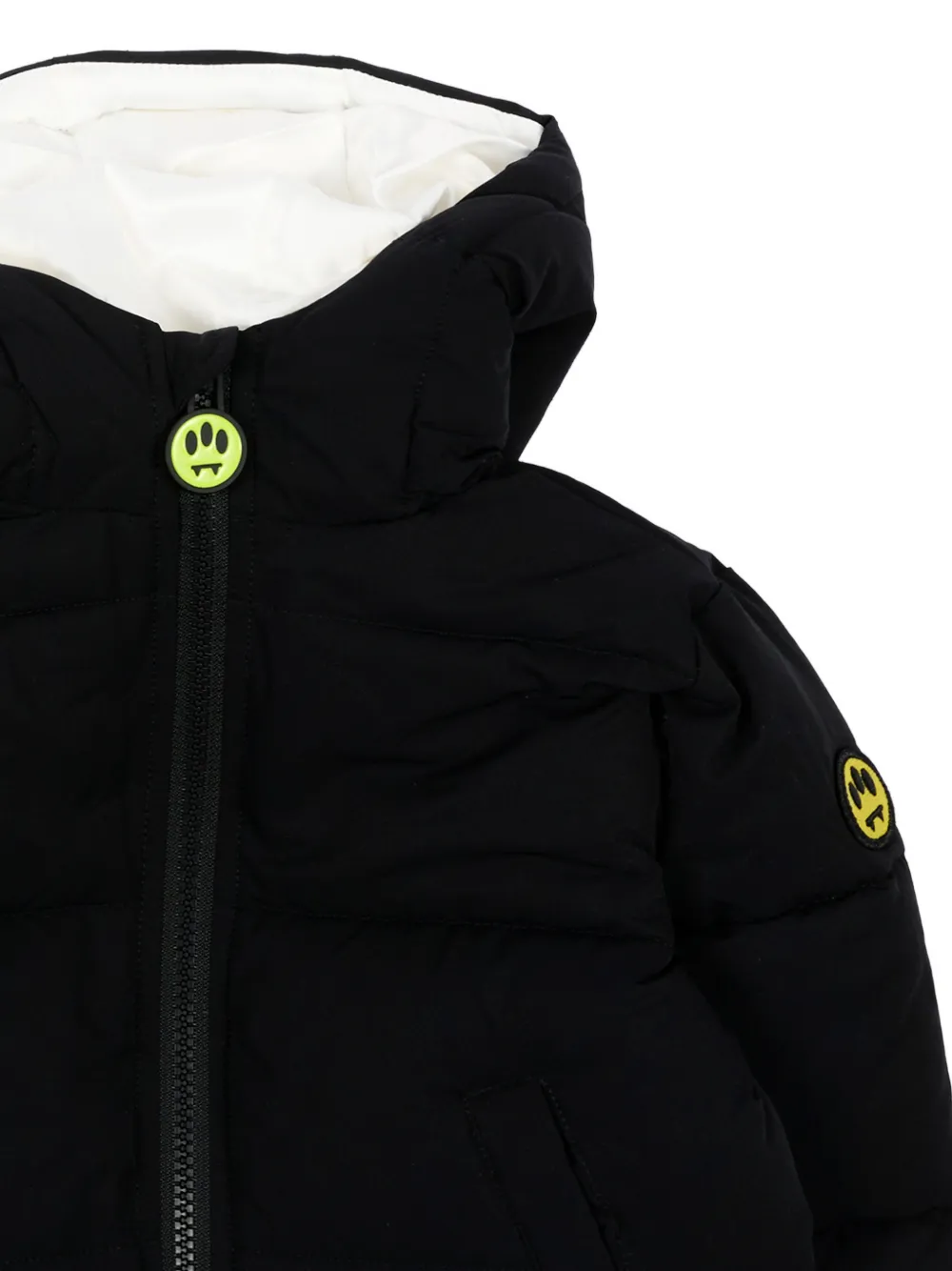 Barrow kids Gewatteerd jack met logoprint Zwart