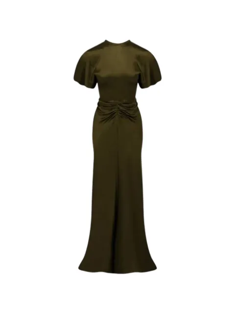 Victoria Beckham robe longue à ourlet évasé et taille froncée