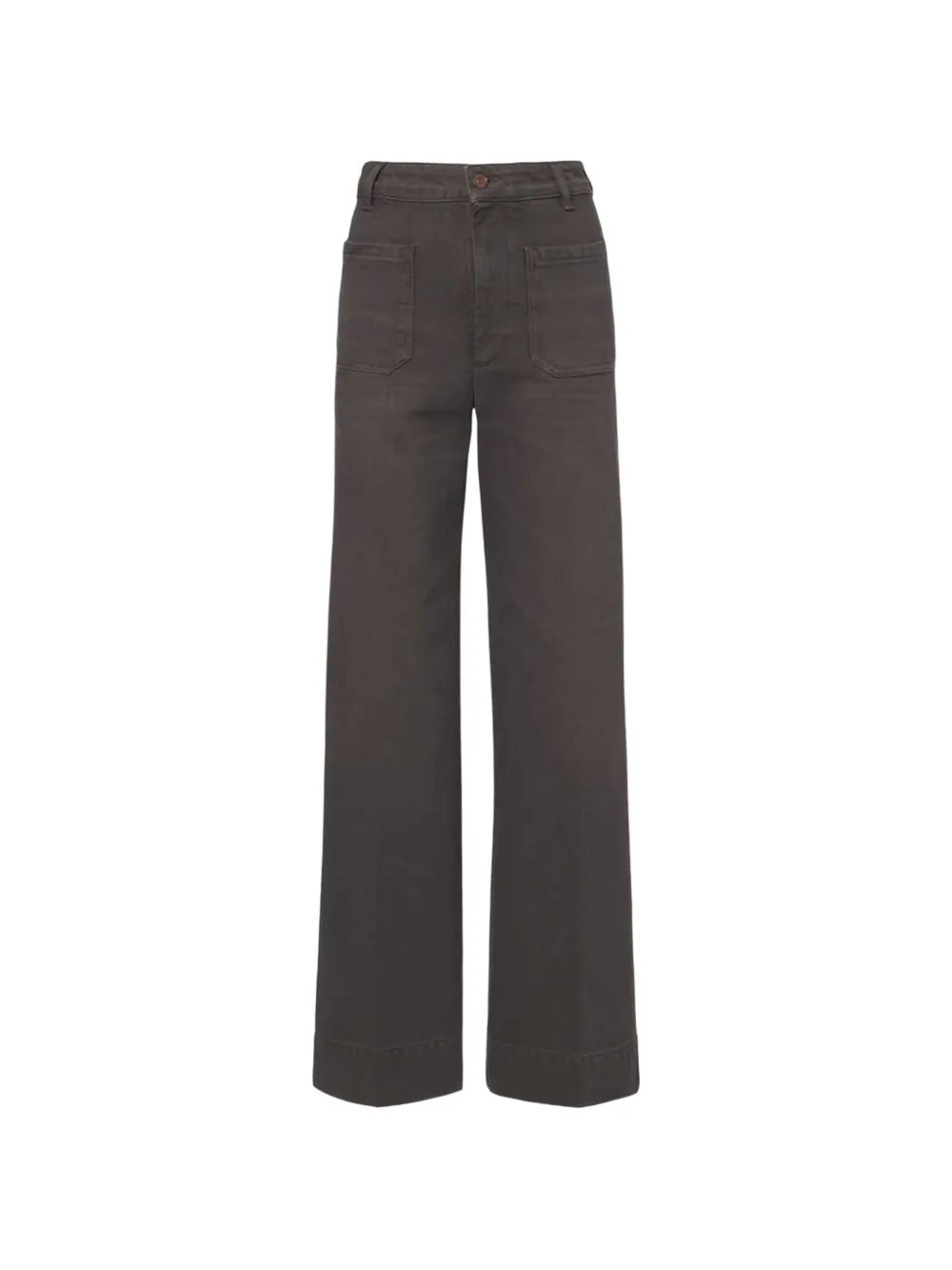 Victoria Beckham patch-pocket wide-leg jeans - Grigio