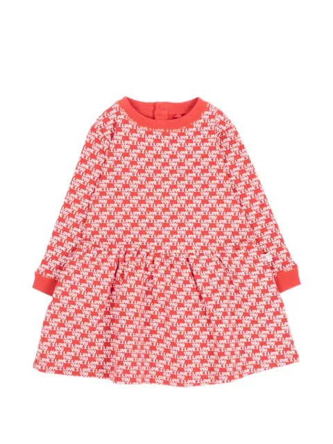 Stella McCartney Kids 'I Love You' print long-sleeve dress