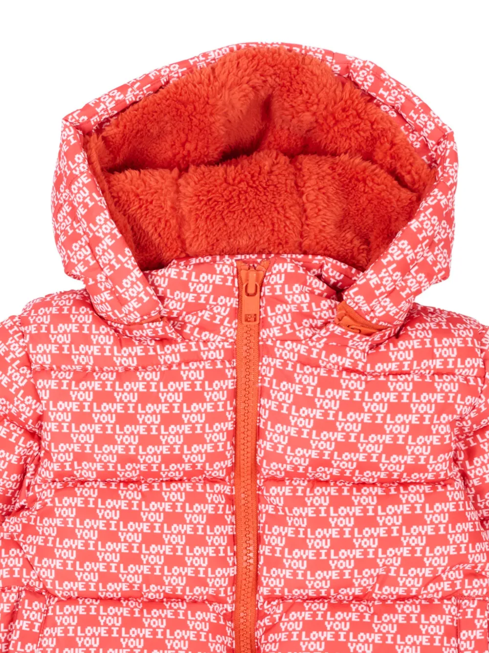 Stella McCartney Kids Gewatteerd jack met logoprint Rood