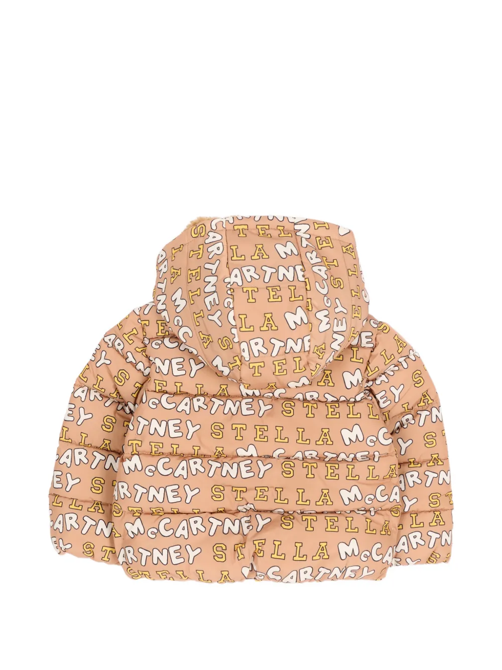 Stella McCartney Kids logo-print padded jacket Bruin