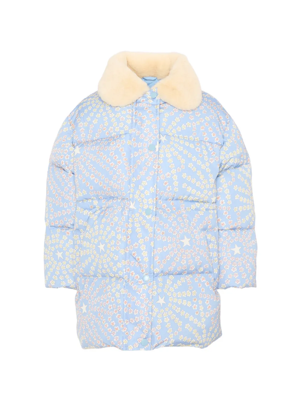 Stella McCartney Kids Piumino con stampa - Blu