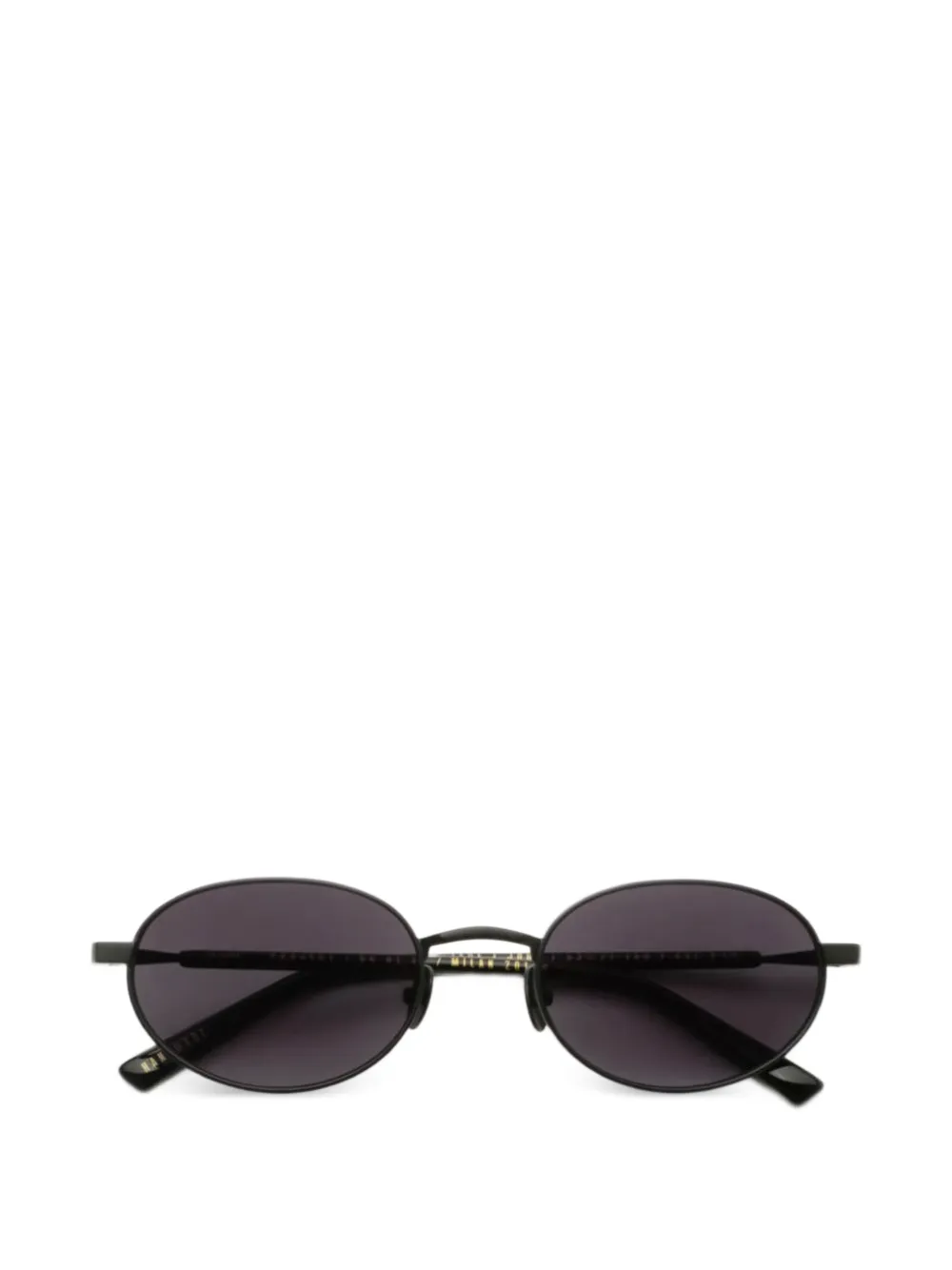 Gast Jade Oval-frame Sunglasses In Black