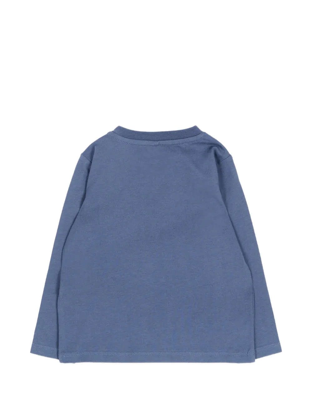 Stella McCartney Kids T-shirt met lange mouwen en logo-print Blauw