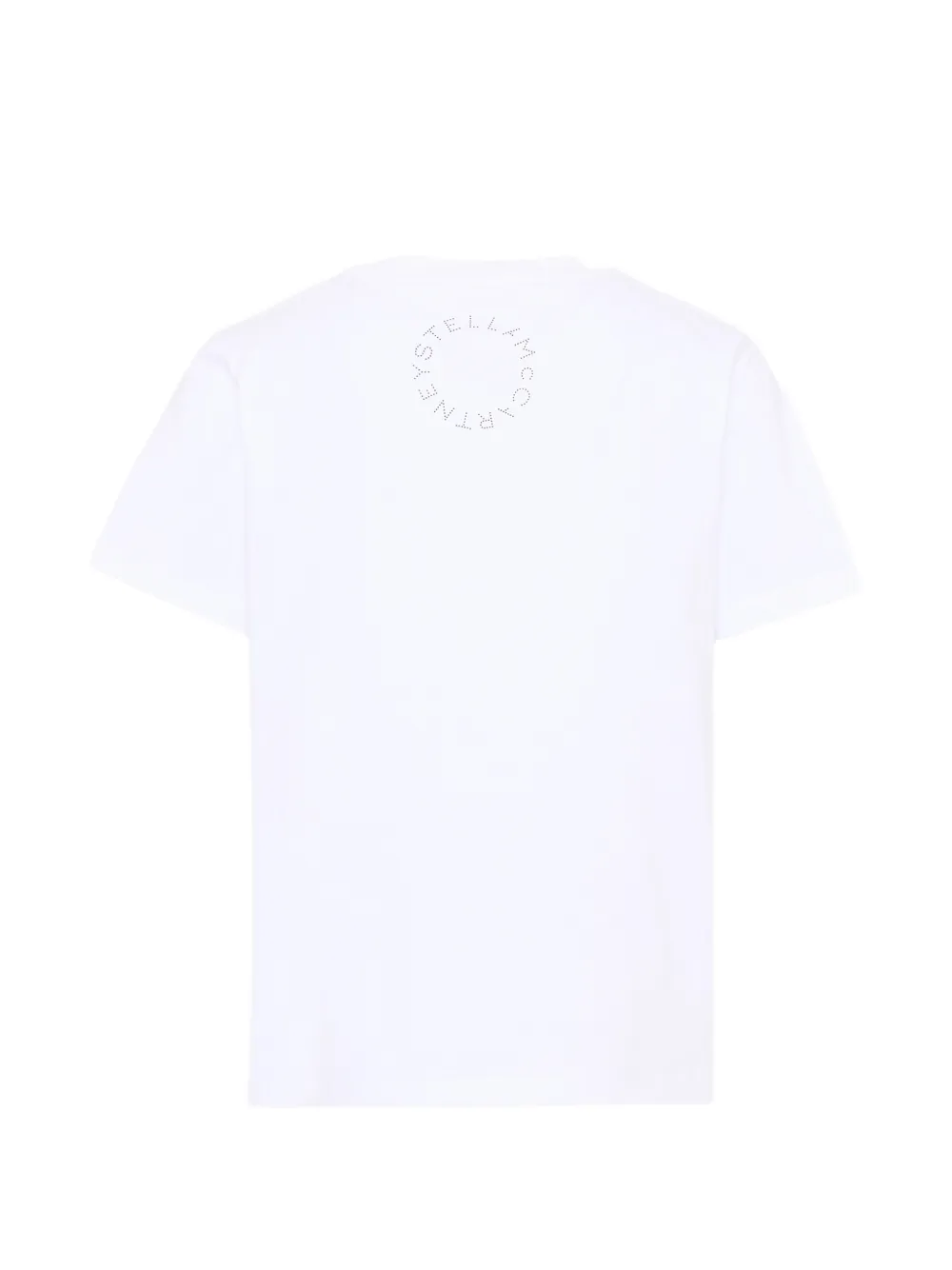 Stella McCartney Kids Katoenen T-shirt met logoprint Wit