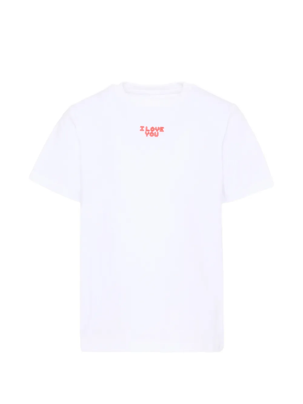 Stella McCartney Kids T-shirt in cotone con logo - Bianco