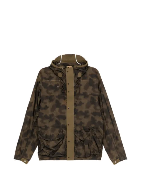Ten C camouflage-print hooded jacket