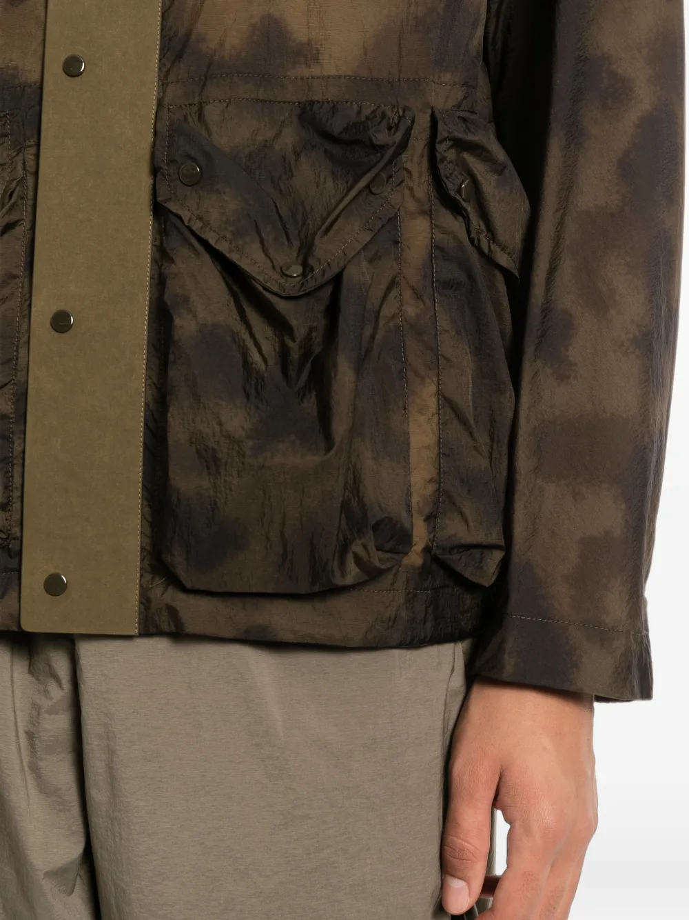 Ten C Jack met camouflageprint Bruin