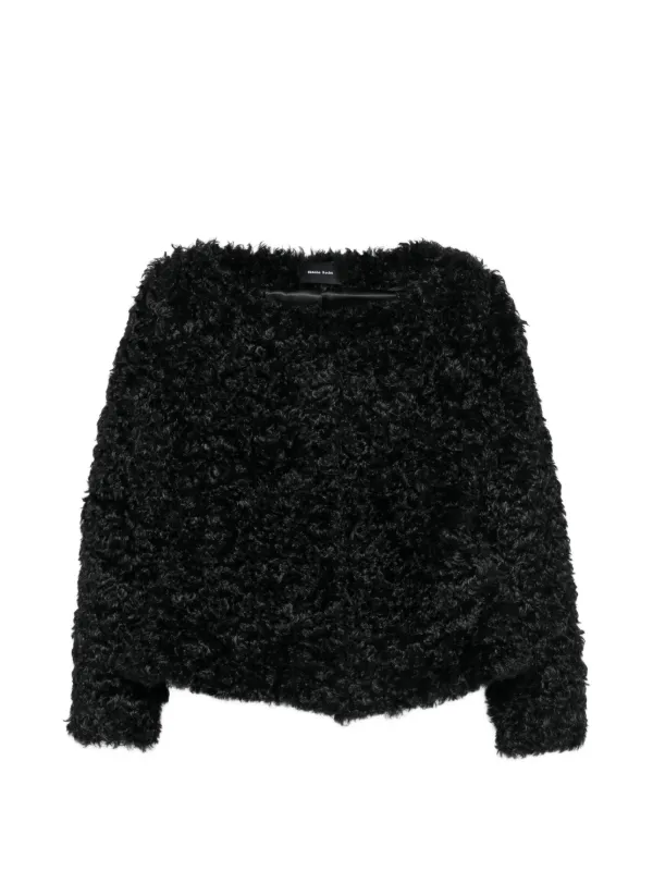Simone Rocha Boat-neck Jacket in Black