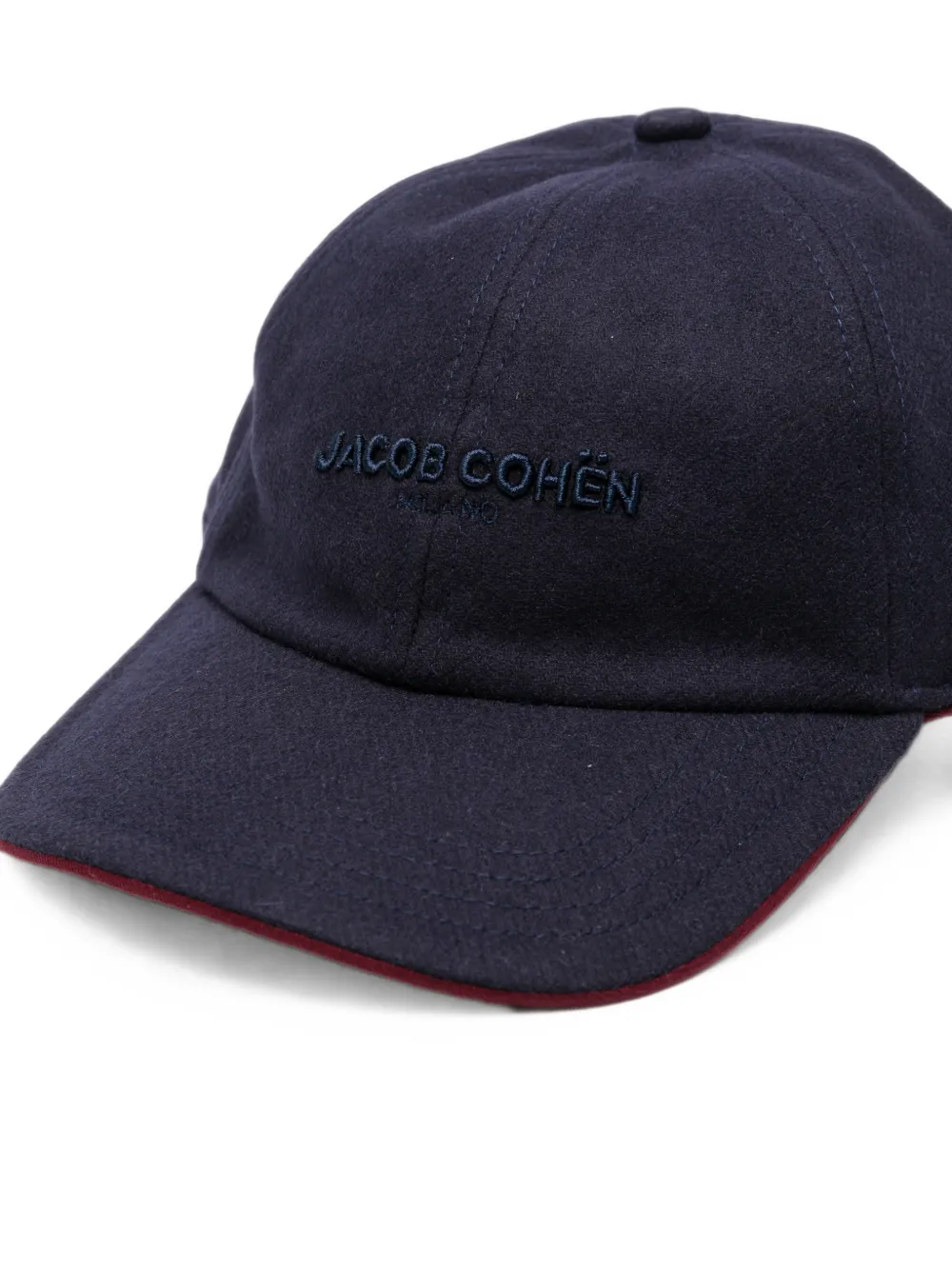 Jacob Cohën Honkbalpet met geborduurd logo Blauw