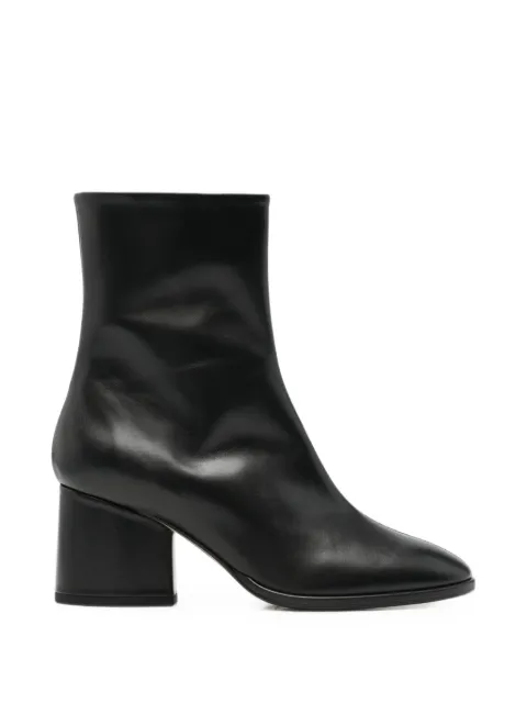 Aeyde Ayla block-heel leather ankle boots
