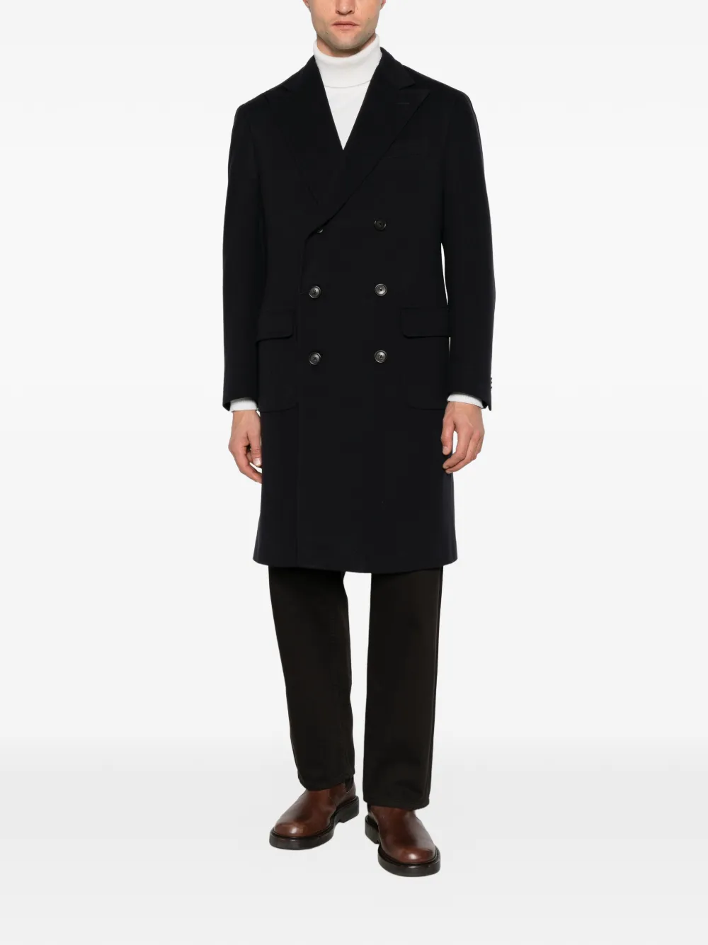 Corneliani Jas met dubbele rij knopen Blauw