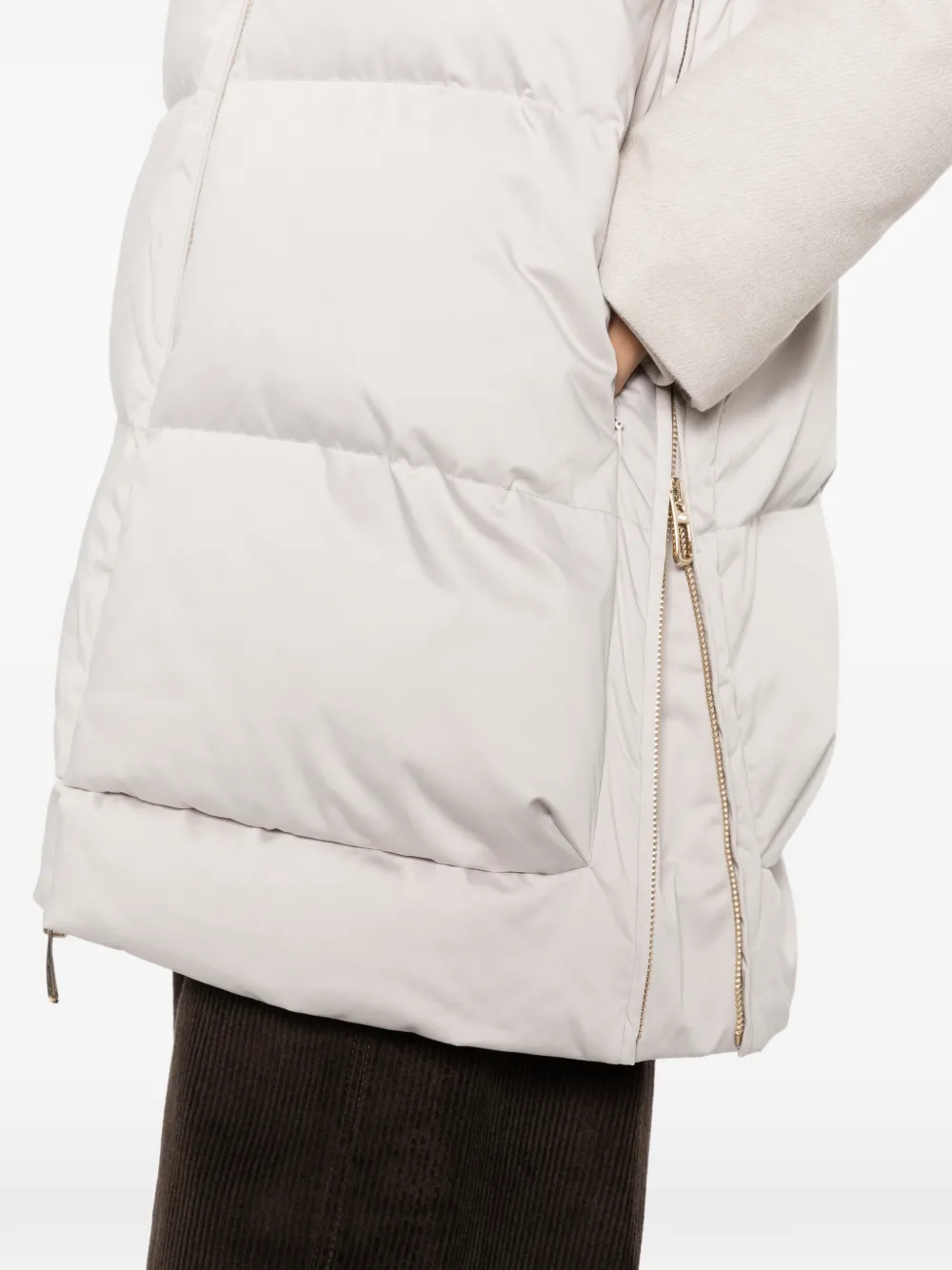 Duno Talia gewatteerd donsjack met capuchon Beige