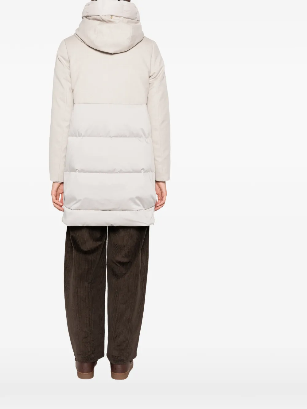 Duno Talia gewatteerd donsjack met capuchon Beige