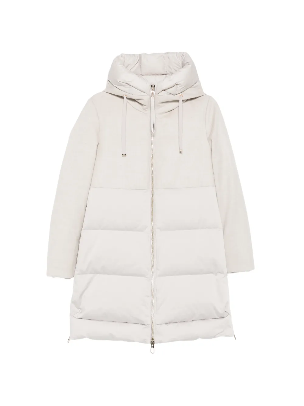 Duno Talia hooded quilted coat - Toni neutri